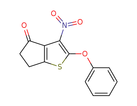3-Nitro-2-phenoxy-5,6-dihydro-cyclopenta[b]thiophen-4-one