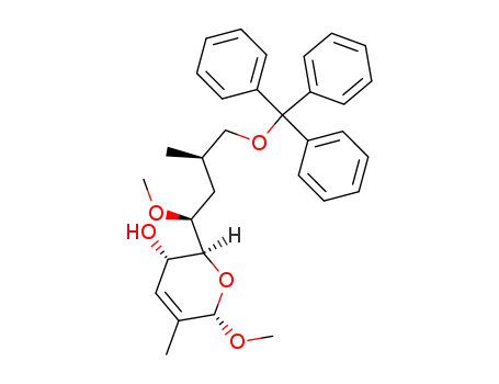 (2S,3S,6S)-6-Methoxy-2-((1S,3R)-1-methoxy-3-methyl-4-trityloxy-butyl)-5-methyl-3,6-dihydro-2H-pyran-3-ol