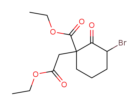 ethyl 3-bromo-1-ethoxycarbonyl-2-oxocyclohex-1-ylacetate