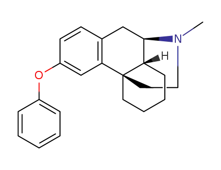 Molecular Structure of 67562-76-9 (3-phenoxy-N-methylmorphinan)