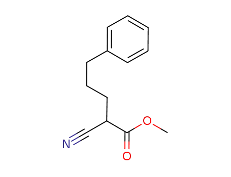 Molecular Structure of 1025483-41-3 (methyl 2-cyano-5-phenylpentanoate)