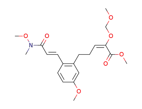 2-Pentenoic acid,
2-(methoxymethoxy)-5-[5-methoxy-2-[3-(methoxymethylamino)-3-oxo-1-
propenyl]phenyl]-, methyl ester, (E,E)-