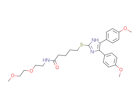 N-<2-(2-methoxyethoxy)ethyl>-5-<<4,5-bis(4-methoxyphenyl)-1H-imidazol-2-yl>thio>pentanamide