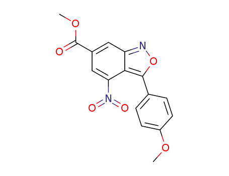 3-(4-methoxy-phenyl)-4-nitro-benzo[<i>c</i>]isoxazole-6-carboxylic acid methyl ester