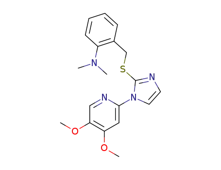 {2-[1-(4,5-Dimethoxy-pyridin-2-yl)-1H-imidazol-2-ylsulfanylmethyl]-phenyl}-dimethyl-amine