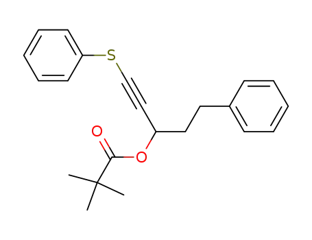3-Pivaloyloxy-5-phenyl-1-(phenylthio)pent-1-yne