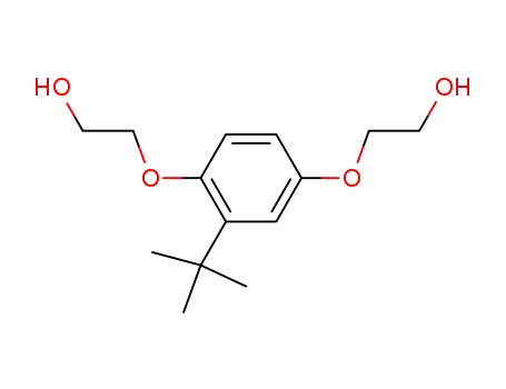 Molecular Structure of 177539-44-5 (2,2'-(2-t-butyl-1,4-phenylenedioxy)diethanol)