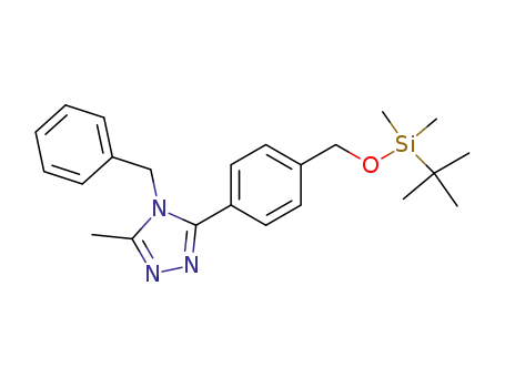 4-Benzyl-3-[4-(tert-butyl-dimethyl-silanyloxymethyl)-phenyl]-5-methyl-4H-[1,2,4]triazole