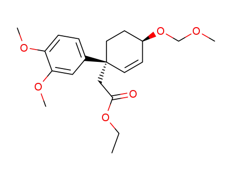 Ethyl <(1R,4R)-1-(3,4-dimethoxyphenyl)-4-(methoxymethoxy)cyclohex-2-enyl>acetate