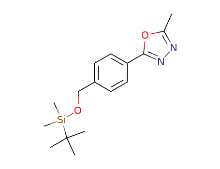 2-[4-(tert-Butyl-dimethyl-silanyloxymethyl)-phenyl]-5-methyl-[1,3,4]oxadiazole