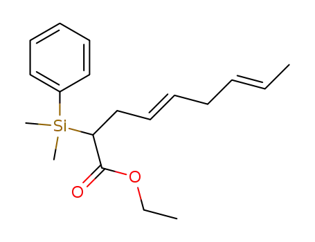 (4E,7E)-2-(Dimethyl-phenyl-silanyl)-nona-4,7-dienoic acid ethyl ester