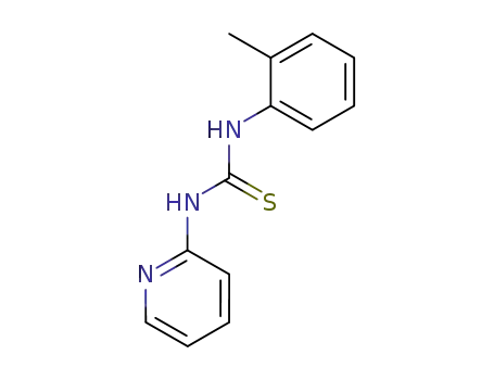 Molecular Structure of 21487-27-4 (3-(2-methylphenyl)-1-pyridin-2-yl-thiourea)