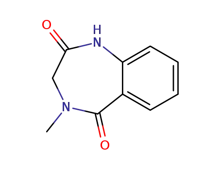 Molecular Structure of 3415-35-8 (4-METHYL-3,4-DIHYDRO-1H-BENZO[E][1,4]DIAZEPINE-2,5-DIONE)