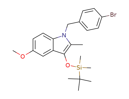 1-(4-Bromo-benzyl)-3-(tert-butyl-dimethyl-silanyloxy)-5-methoxy-2-methyl-1H-indole