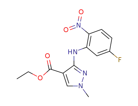 Ethyl 3-(5-fluoro-2-nitroanilino)-1-methylpyrazole-4-carboxylate