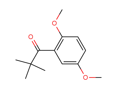 Molecular Structure of 39868-14-9 (1-Propanone, 1-(2,5-dimethoxyphenyl)-2,2-dimethyl-)