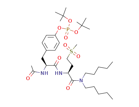 Phosphoric acid 4-[(S)-2-acetylamino-2-((S)-1-dipentylcarbamoyl-3-methanesulfonyl-propylcarbamoyl)-ethyl]-phenyl ester di-tert-butyl ester