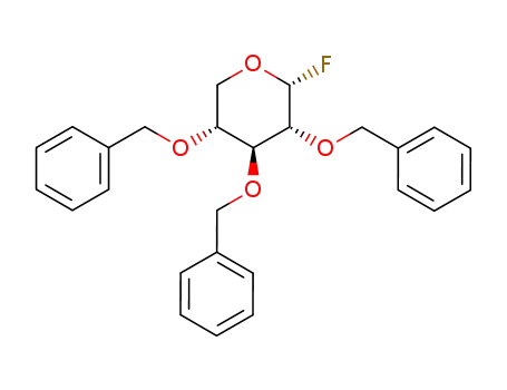 Molecular Structure of 95898-05-8 (2,3,4-tri-O-benzyl-α-D-xylopyranosyl fluoride)