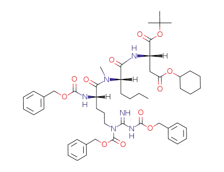N<sup>α</sup>,N<sup>δ</sup>,N<sup>ω</sup>-tris(benzyloxycarbonyl)-L-arginyl-N-methyl-L-norleucyl-L-aspartic acid β-cyclohexyl-α-tert-butyl ester