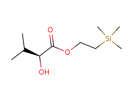 Molecular Structure of 185448-87-7 (Butanoic acid, 2-hydroxy-3-methyl-, 2-(trimethylsilyl)ethyl ester, (S)-)