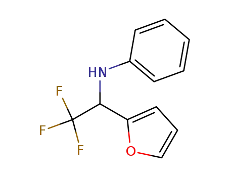 Molecular Structure of 144434-16-2 (Phenyl-(2,2,2-trifluoro-1-furan-2-yl-ethyl)-amine)