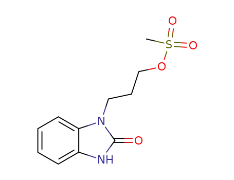 Molecular Structure of 62780-93-2 (2H-Benzimidazol-2-one, 1,3-dihydro-1-[3-[(methylsulfonyl)oxy]propyl]-)