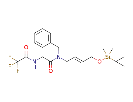 N-(trifluoroacetyl)glycine {N-benzyl-N-[4-tert-butyldimethylsilyloxy-(2E)-buten-1-yl]}amide