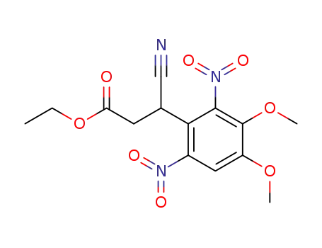 3-Cyano-3-(3,4-dimethoxy-2,6-dinitro-phenyl)-propionic acid ethyl ester