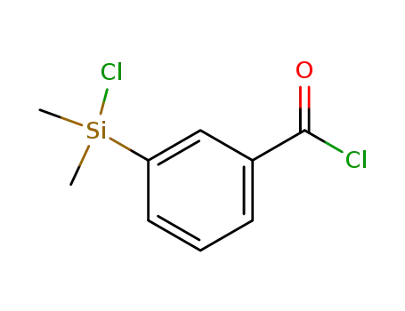 Molecular Structure of 105410-04-6 (Benzoyl chloride, 3-(chlorodimethylsilyl)-)