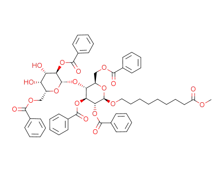 8-methoxycarbonyloctyl-2,3,6,2',6'-penta-O-benzoyl-β-D-lactoside