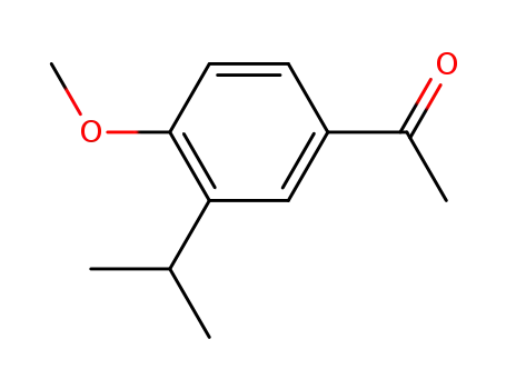 Molecular Structure of 1634-64-6 (1-(3-isopropyl-4-methoxyphenyl)ethanone)
