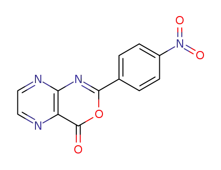 Molecular Structure of 155513-84-1 (2-(4-Nitrophenyl)-4H-pyrazino[2,3-d][1,3]oxazin-4-one)