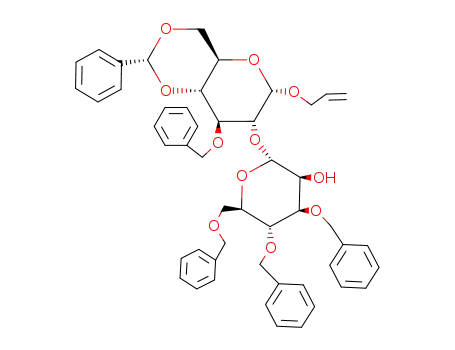 Allyl O-(3,4,6-tri-O-benzyl-α-D-mannopyranosyl)-(1->2)-3-O-benzyl-4,6-O-benzylidene-α-D-glucopyranoside