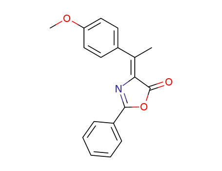 5(4H)-Oxazolone, 4-[1-(4-methoxyphenyl)ethylidene]-2-phenyl-, (Z)-