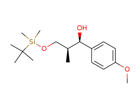 (+)-(1,2-syn)-3-(tert-butyldimethylsiloxy)-1-(4-methoxyphenyl)-2-methylpropan-1-ol