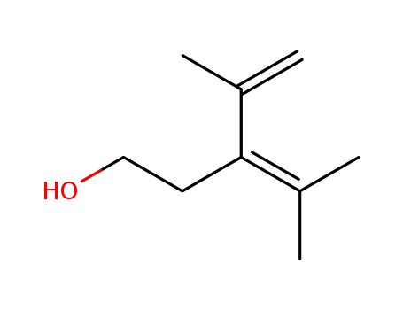Molecular Structure of 121287-11-4 (3-isopropenyl-4-methyl-pent-3-en-1-ol)