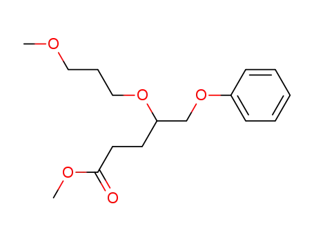 Pentanoic acid, 4-(3-methoxypropoxy)-5-phenoxy-, methyl ester