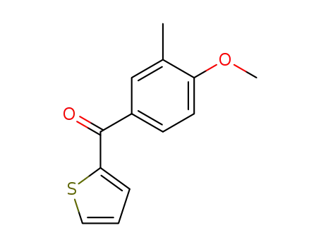 Molecular Structure of 56824-67-0 ((4-methoxy-3-methylphenyl)(2-thienyl)methanone)