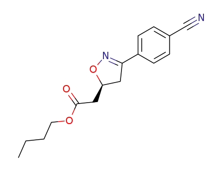 butyl (S)-3-(cyanophenyl)-4,5-dihydro-5-isoxazoleacetate