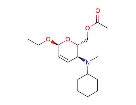 ethyl 6-O-acetyl-4-(N-cyclohexyl)methylamino-2,3,4-trideoxy-α-D-erythro-hex-2-enopyranoside