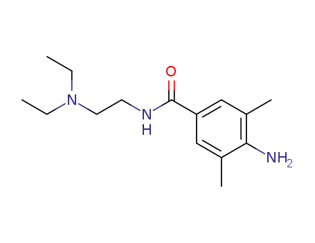 Molecular Structure of 112740-74-6 (4-amino-N-(2-(diethylamino)ethyl)-3,5-dimethylbenzamide)