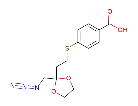 4-[2-(2-Azidomethyl-[1,3]dioxolan-2-yl)-ethylsulfanyl]-benzoic acid
