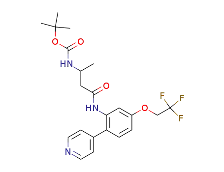 {1-Methyl-2-[2-pyridin-4-yl-5-(2,2,2-trifluoro-ethoxy)-phenylcarbamoyl]-ethyl}-carbamic acid tert-butyl ester