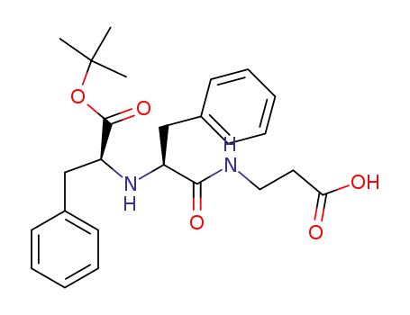 Molecular Structure of 124735-82-6 ((S)-2-[(S)-1-(2-Carboxy-ethylcarbamoyl)-2-phenyl-ethylamino]-3-phenyl-propionic acid tert-butyl ester)