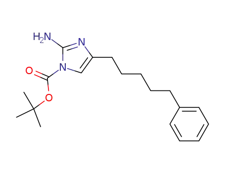 tert-butyl 2-amino-4-(5-phenylpentyl)-1H-imidazole-1-carboxylate