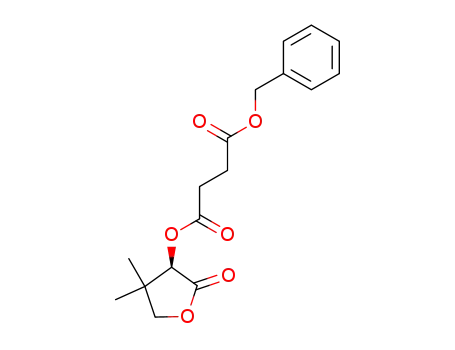 Butanedioic acid, phenylmethyl tetrahydro-4,4-dimethyl-2-oxo-3-furanyl
ester, (R)-