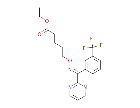 5-[1-Pyrimidin-2-yl-1-(3-trifluoromethyl-phenyl)-meth-(E)-ylideneaminooxy]-pentanoic acid ethyl ester