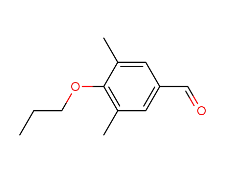 Molecular Structure of 210057-00-4 (3,5-dimethyl-4-(propyloxy)benzaldehyde)