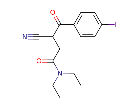 3-cyano-N,N-diethyl-4-(4-iodophenyl)-4-oxobutanamide
