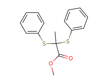 Propanoic acid, 2,2-bis(phenylthio)-, methyl ester